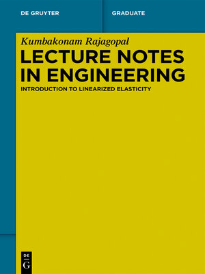 cover image of Lecture Notes in Engineering
